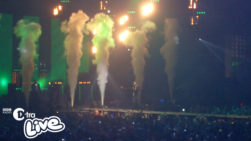 Amy took this pic of Tinchy on stage