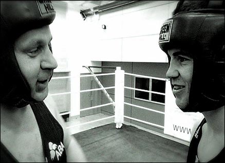 Ben Dirs squares upto Frankie Gavin