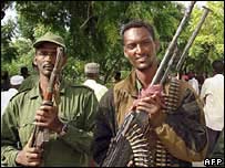 Soldados do governo somali