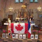 Memorial Service Held in Rebrechien Church for Lancaster Crew 28th July 2004.