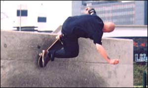 Skateboarder Jason Bennett.