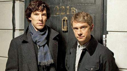 Benedict Cumberbatch and Martin Freeman star in Sherlock
