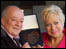 Tim Healy and Denise Welch