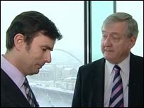 Robert Peston and Dennis Grainger