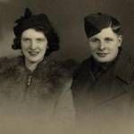 Irene and David Hayes on their wedding day