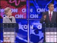 ہیلری کلنٹن اور باراک اوبامہ