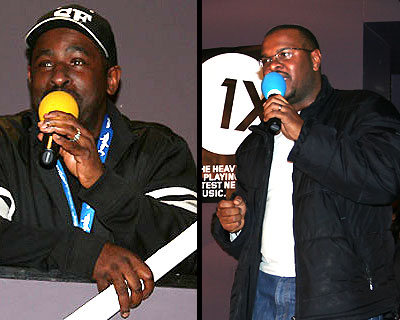 Artists Pato Banton (left) and Dennis Seaton