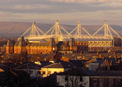 Deepdale bathed in sunset