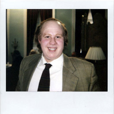 Matt Lucas make-up polaroid