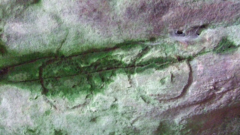 Gràbhal Cruithneach. Uamhan Cruithneach ann an Wemyss an Ear ann an Fìobha