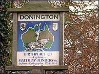 Donington sign