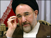 Odstupující íránský prezident Mohammad Chátámí 