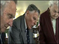 Michael Barnard, Albert Shorrock and Joan Gill