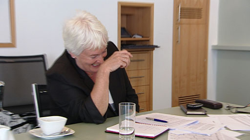 Margaret laughing at the pirate impressions