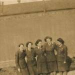 G(int) Uxbridge. (L-R Marjorie McIver, Marie Holden, Freda Harris, Doris Keane, Joan Lindsell)