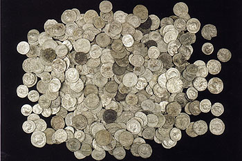 A hoard of Roman coins