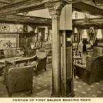 The First Saloon Smoking Room aboard the P.& O. S.S. Rajputana