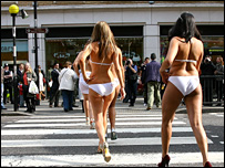 Miss Wiltshire on the Kings Road London 