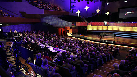 Members of the audience at Cardiff's St David's Hall for the 2011 Song Prize final. Photo © Brian Tarr