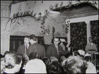 Local group The Eric Tolley Band supporting The Mudlarks at the Carfax Assembly Rooms in Oxford in 1962.