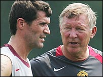 Roy Keane and Sir Alex Ferguson