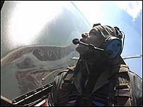 Chris Packham in Spitfire