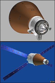 Artist's impression of a possible European manned spaceship