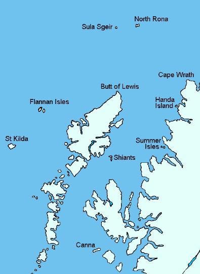 Map courtesy http://www.northernlight-uk.com/north_rona.htm