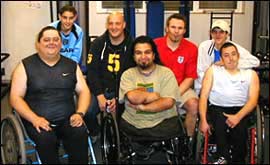 Some of the Coventry Crusaders players 