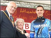 Mayor with second placed Paul Mountford