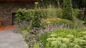 Inside Out an outdoor entertaining space with herb garden