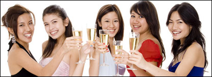 Women drinking
