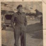 3 February 1944, Nathania / Netanya, Palestine 'leave camp'. 3593603 Sergeant Pat McGuinness from Whitehaven, Cumberland, then serving with the 7th Queen's Own Hussars, Royal Armoured Corps. Pat was killed in action in Italy 17 July 1944. He is buried at Ancona.