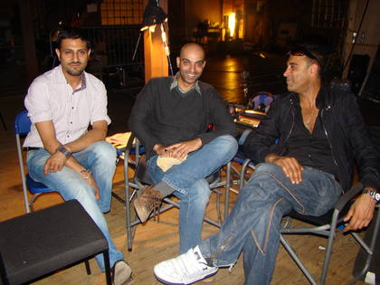 Raj & Pablo on the set of Abbas Tyrewala's new film 1-800 Love