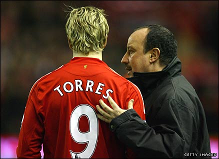 Torres came off early for Liverpool