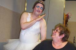 Jenny Murray with Iestyn Edwards in the BBC Manchester studio