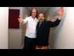 Carlos Nunez and Carlos Antunez backstage at Celtic Connections 2010 opening concert.