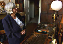 Ann Widdecombe in John Henry Newman's study