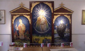 The alter painting or ‘reredos’ from the Chapel at Penley