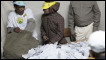 Ethiopian election officials empty ballot boxes