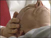 Spiritual healing session