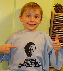 One Show viewer Joey aged six, from Derby is a Sergeant supporter