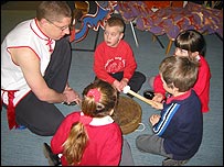 Costessey pupils learn the Chinese gong