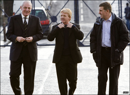 Walter Smith, Gordon Strachan and Mark McGhee