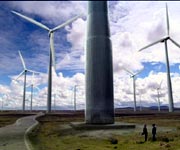 CGI showing the height of the wind turbines