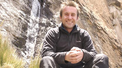 Bruce at the source of the Amazon