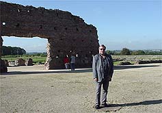 Archaeologist Mike Stokes at Wroxeter