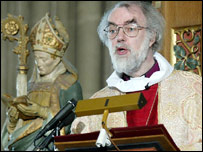 روان ويليامز، اسقف اعظم کليسای کانتربری می گويد بديهی است که در چنين شرايطی، در وجود خداوند ترديدهايی ايجاد شود