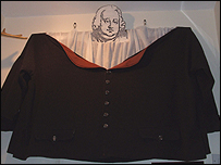 Replica of Edward Bright's waistcoat
