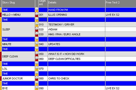 iPM: Draft running order 13 Sep 08